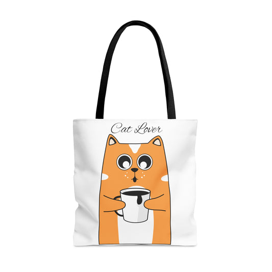 "Cat Lover" Tote Bag (AOP)