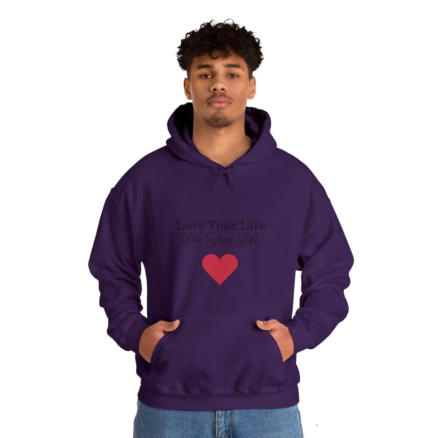 Unisex "Love Life" Hooded Sweatshirt