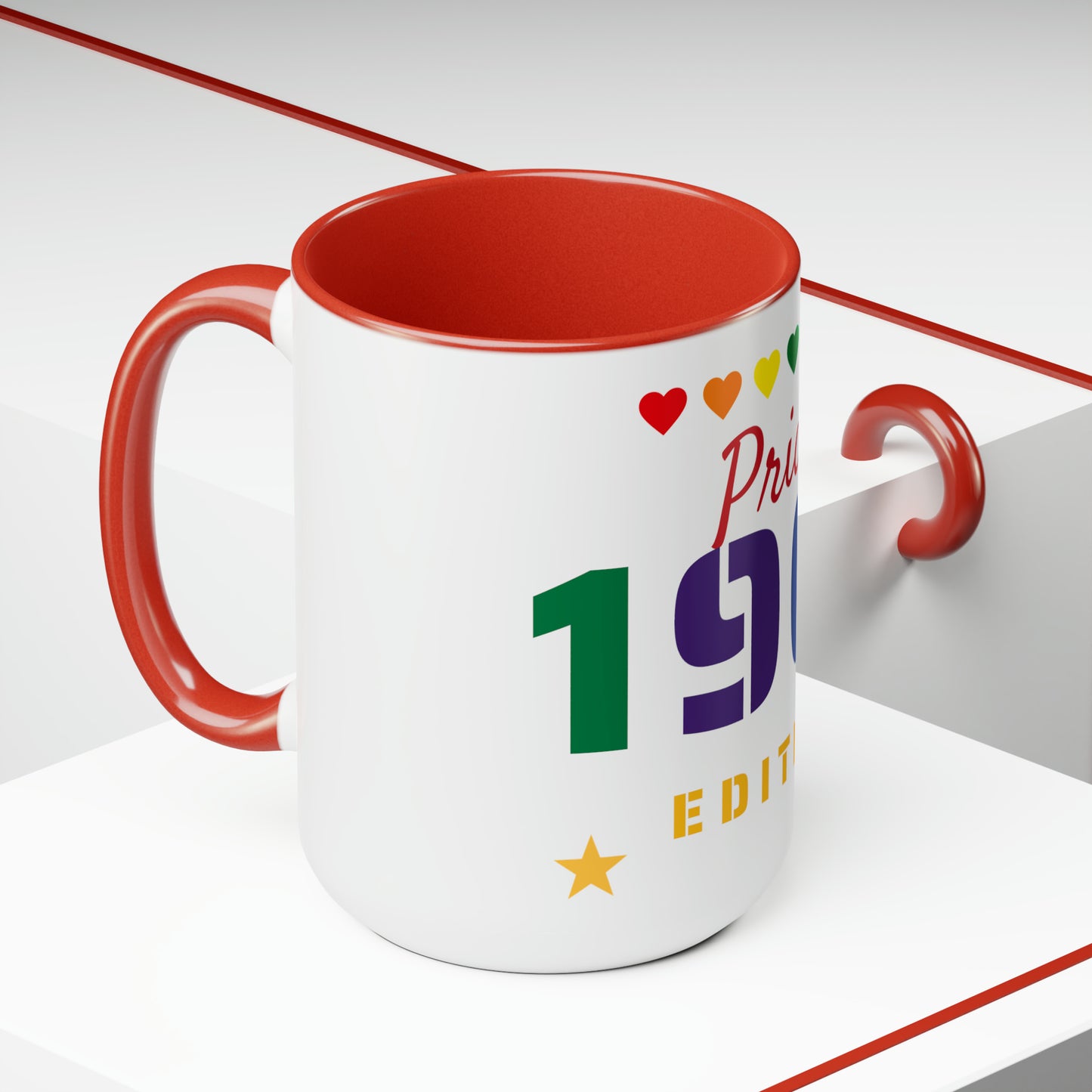 "Pride Edition" Two-Tone Coffee Mugs, 15oz