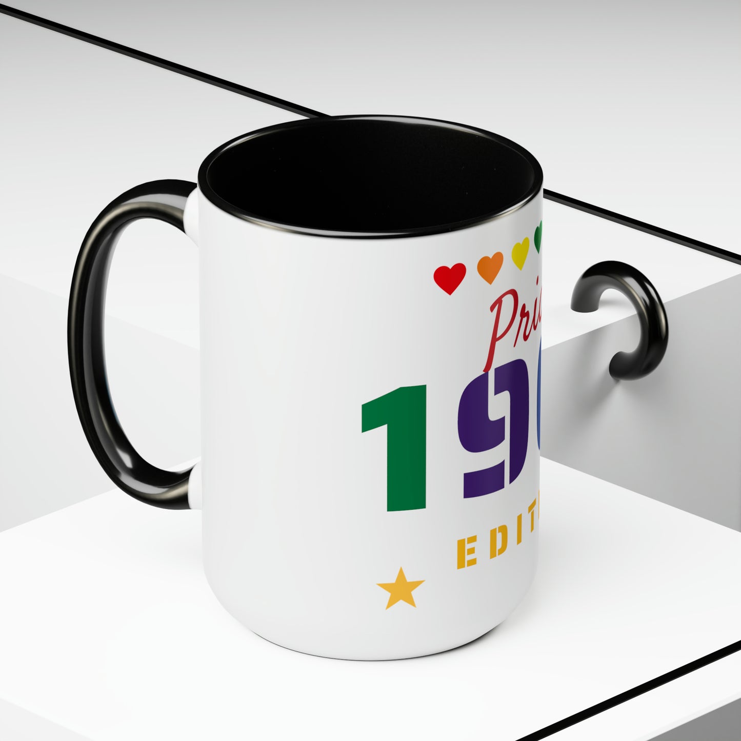 "Pride Edition" Two-Tone Coffee Mugs, 15oz