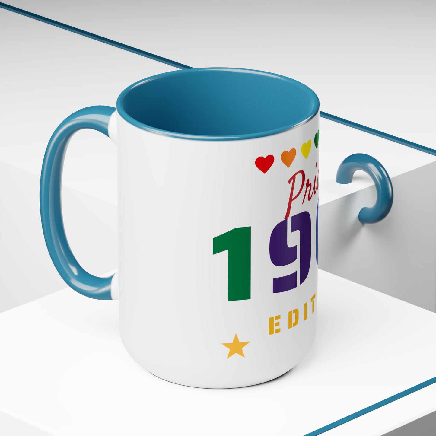 "Pride Edition" Two-Tone Coffee Mugs, 15oz