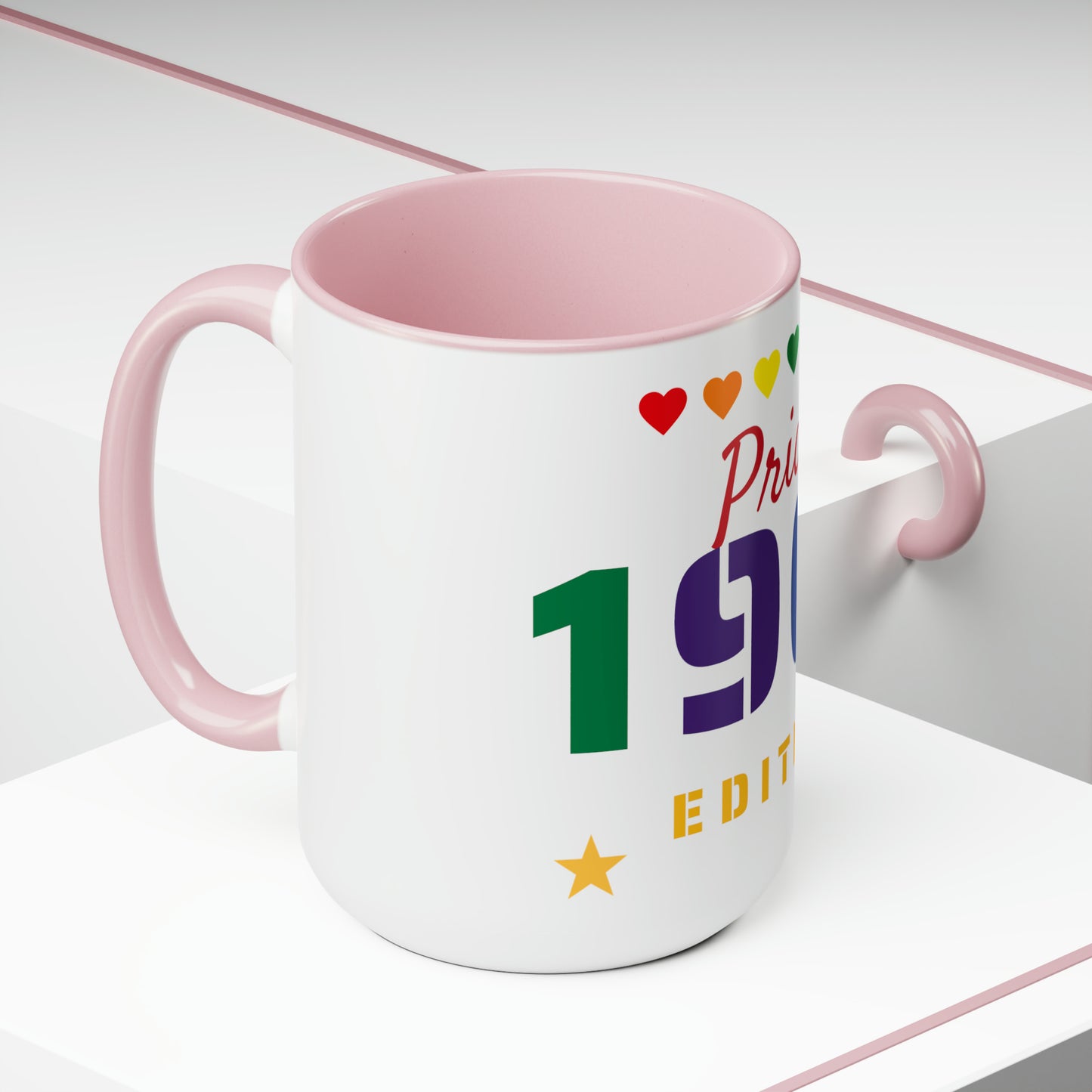 "Pride Edition" Two-Tone Coffee Mugs, 15oz